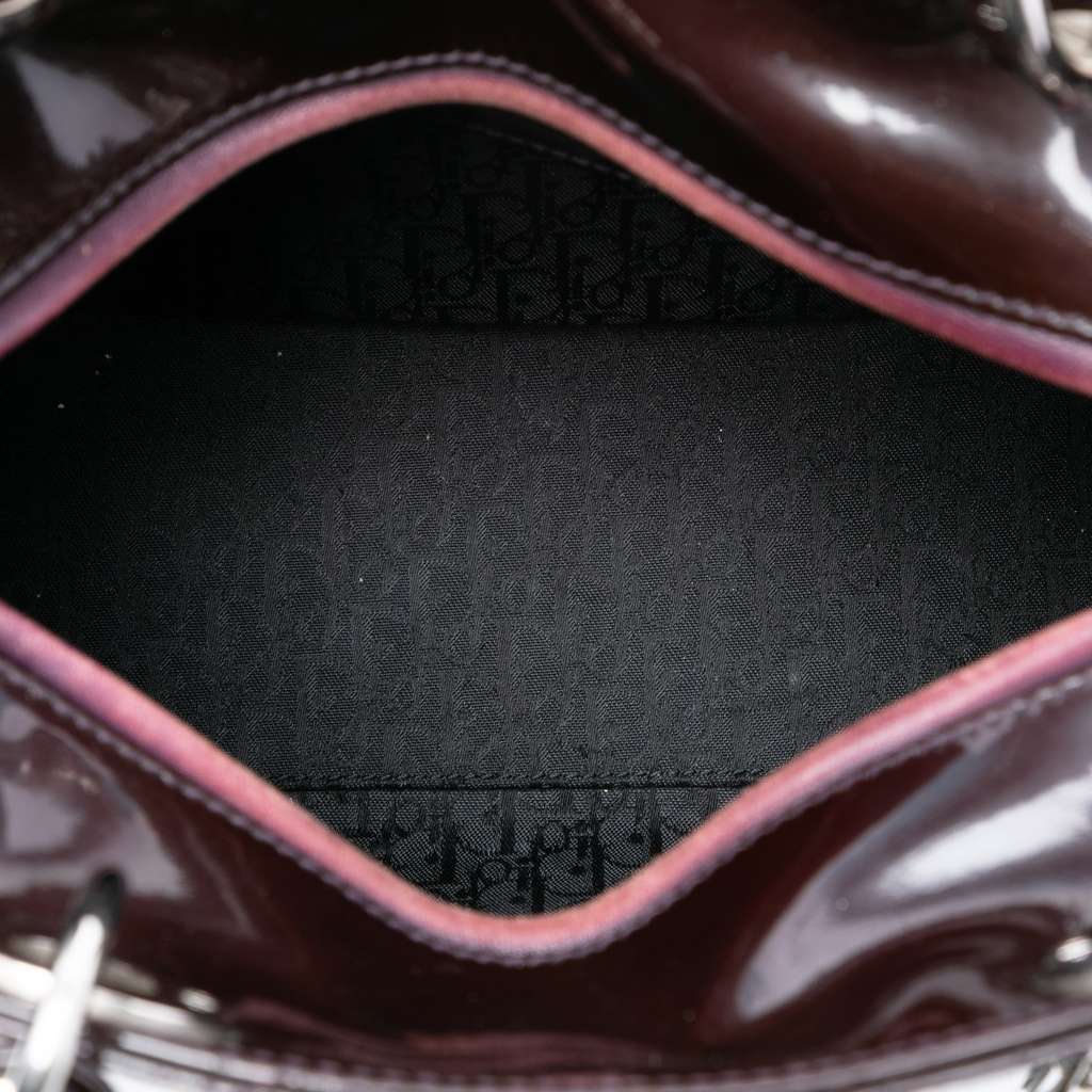 Dior Medium Patent Cannage Lady Dior - 4