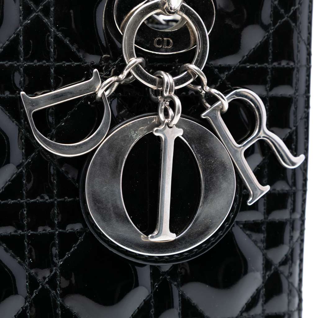 Dior Medium Patent Cannage Lady Dior - 5