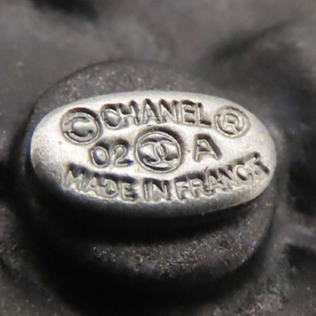 Chanel Resin Rhinestone Camellia Swing Push Back Earrings - 4