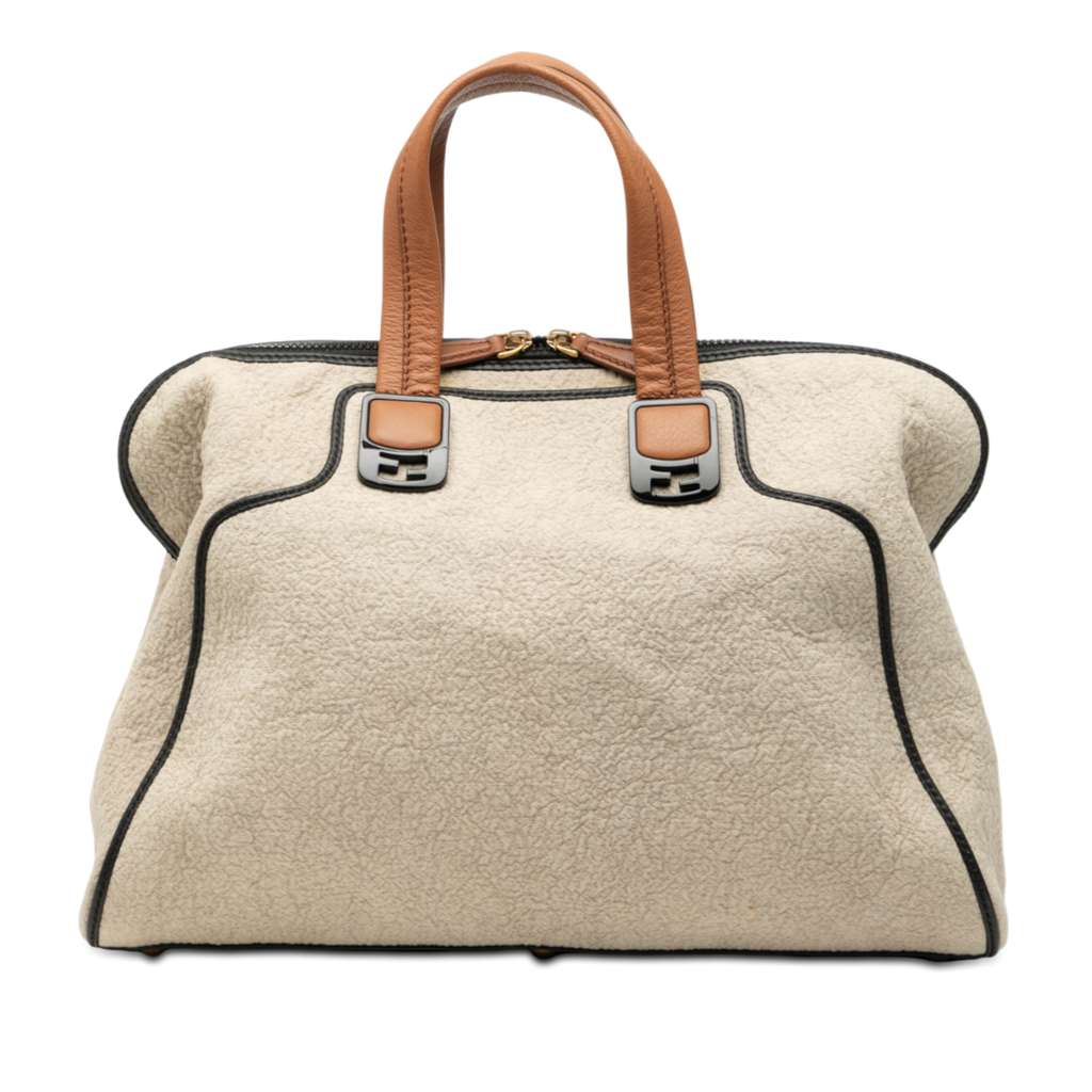 Fendi Large Canvas Chameleon Satchel