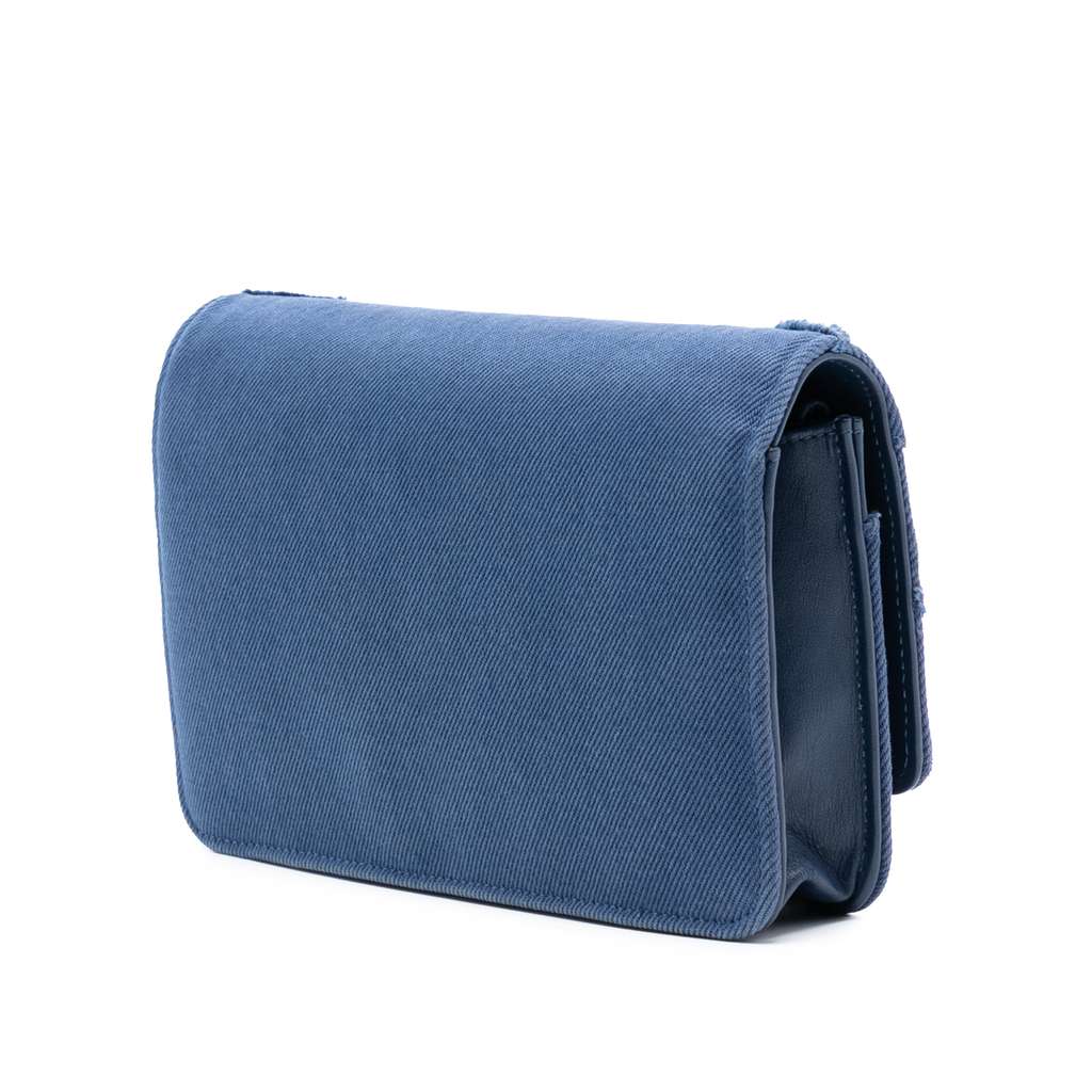 Chanel Denim Fringe Coco Wallet On Chain - 2