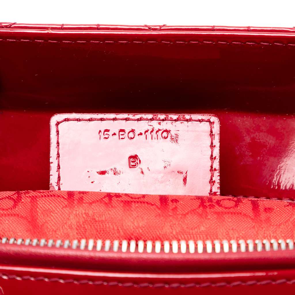 Dior Large Patent Cannage Lady Dior - 5