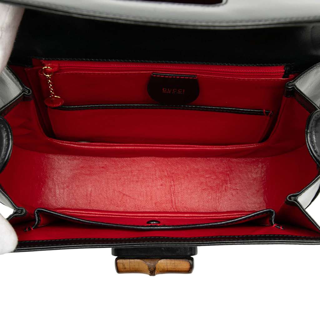 Gucci Grained Calfskin Bamboo Night - 4