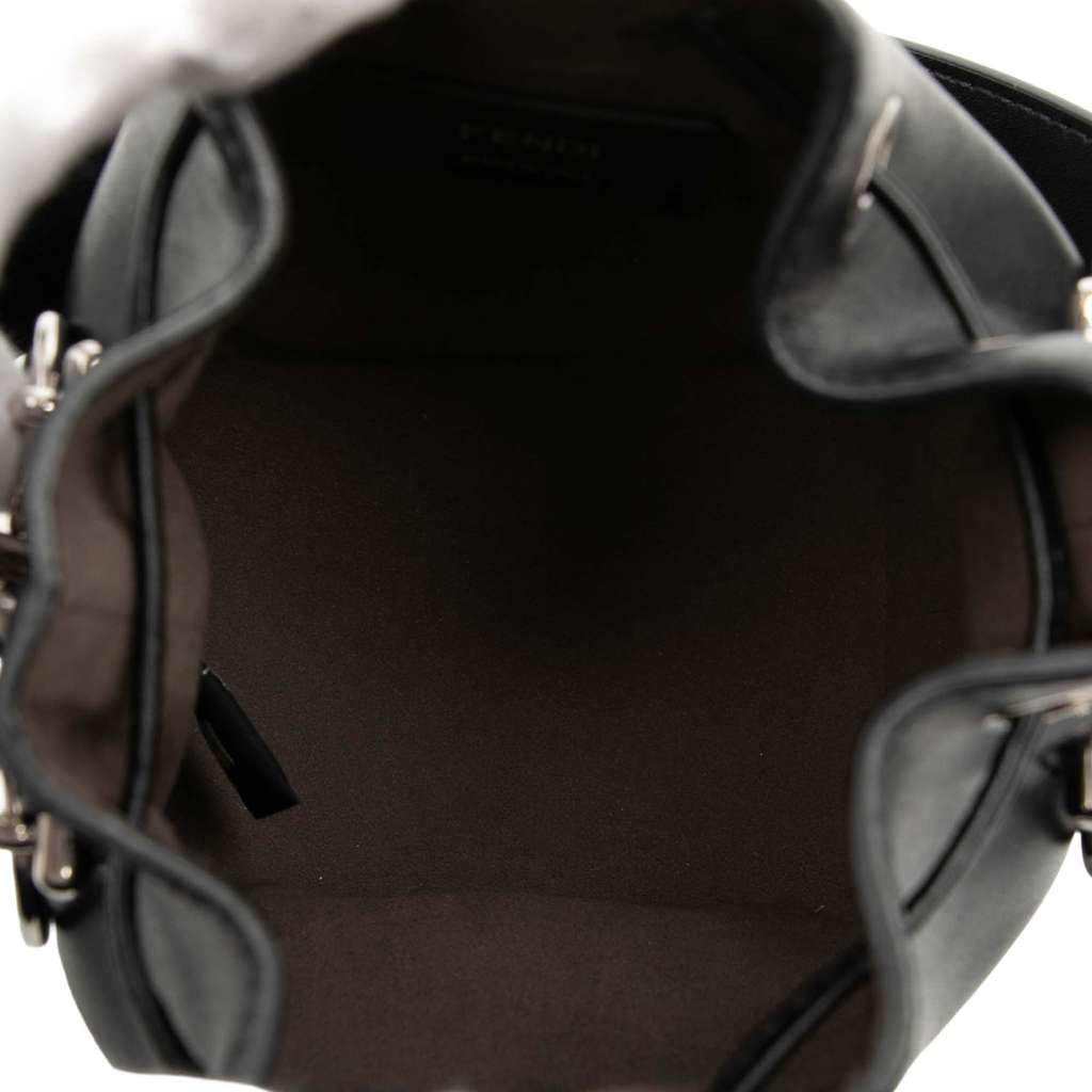 Fendi Mini Leather Pearl Mon Tresor Bucket Bag - 4
