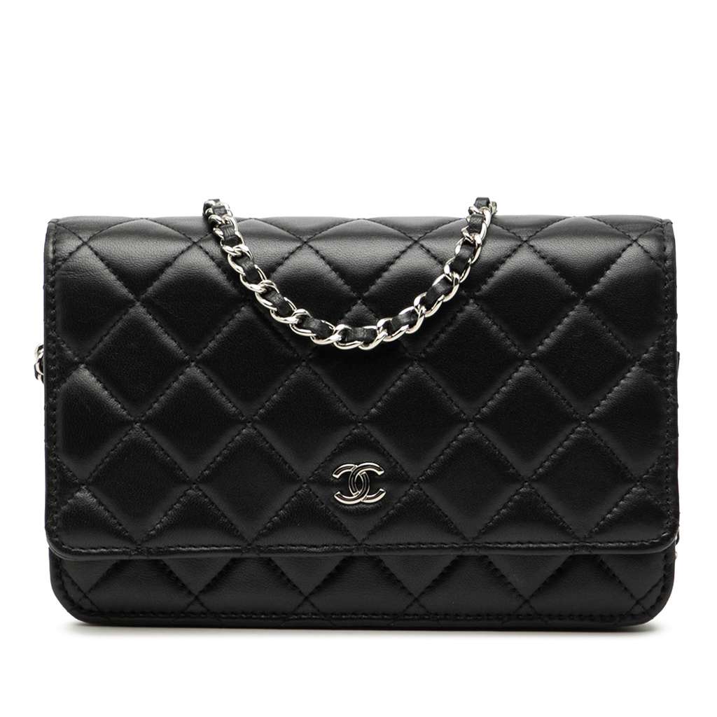 Chanel CC Quilted Lambskin Wallet On Chain