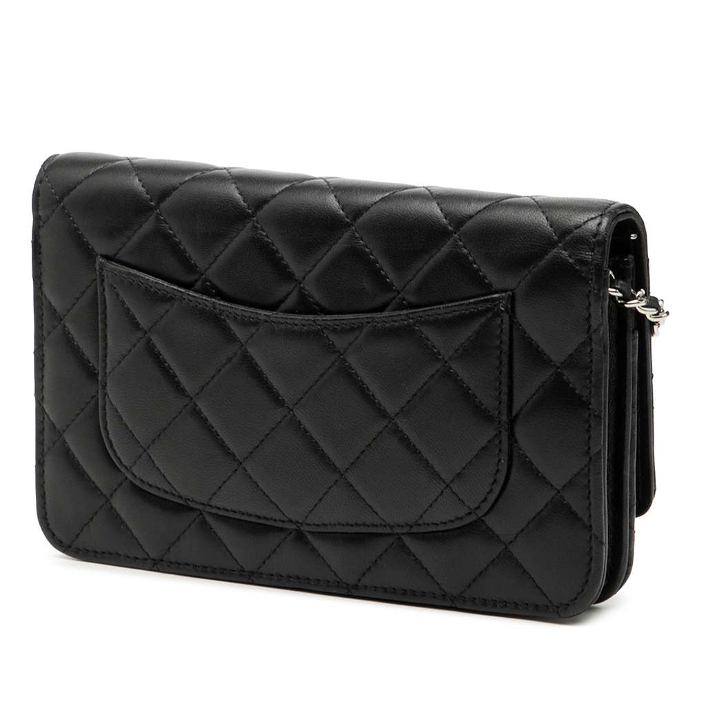 Chanel CC Quilted Lambskin Wallet On Chain - 2
