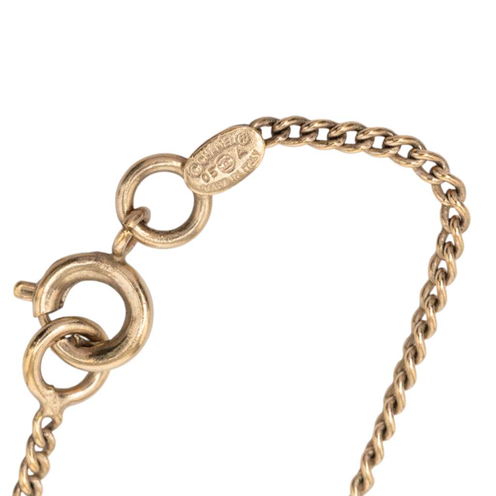 Chanel CC Gold Plated Flap Charm Bracelet - 5