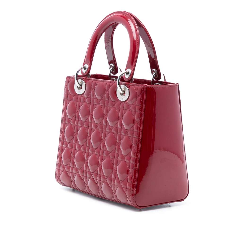 Dior Medium Patent Cannage Lady Dior - 2
