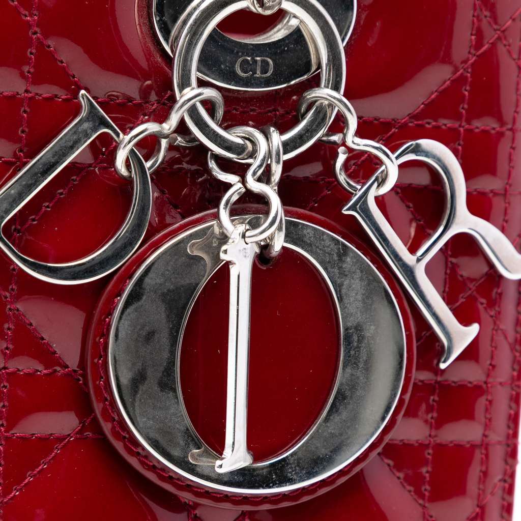 Dior Medium Patent Cannage Lady Dior - 5