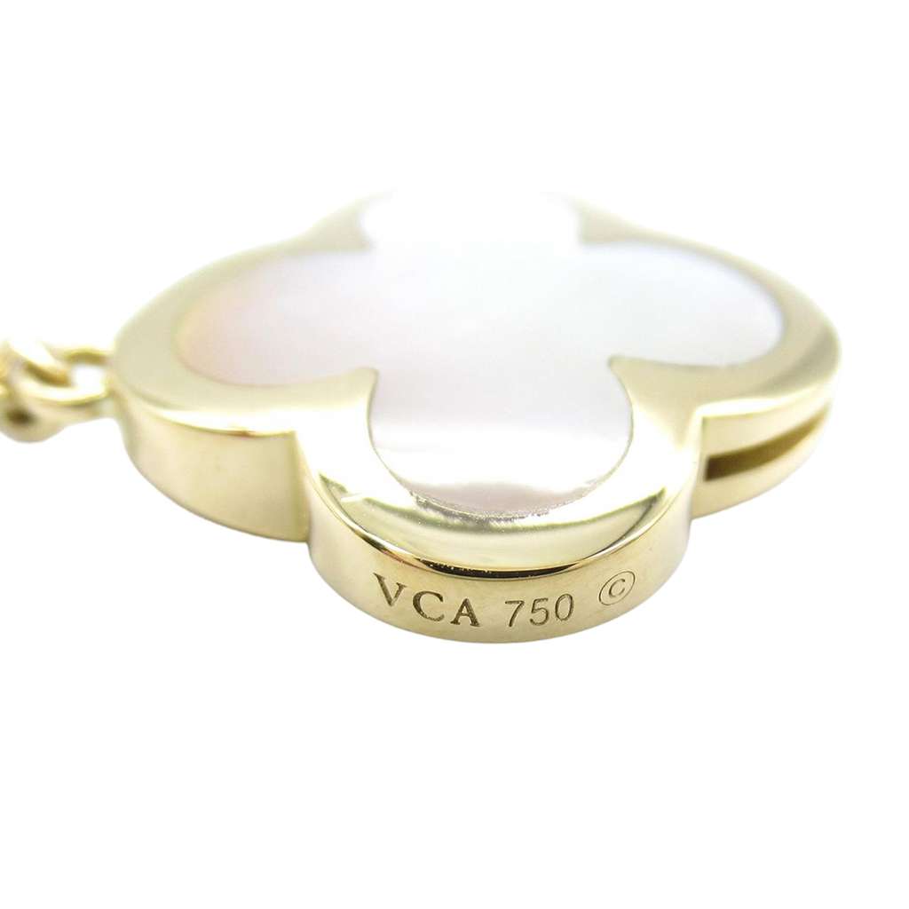 Van Cleef & Arpels 18K Yellow Gold and Mother of Pearl Pure Alhambra Bracelet - 4