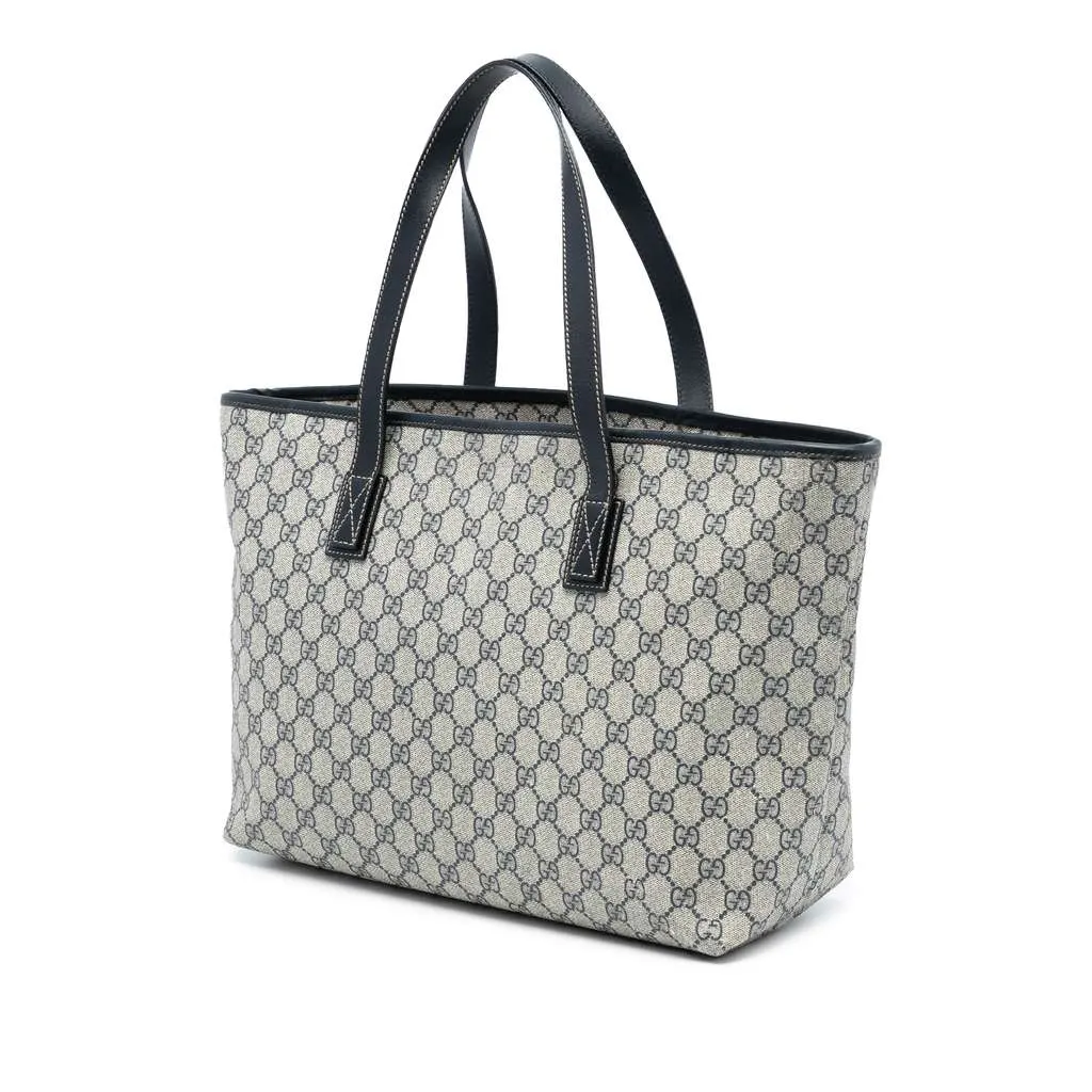 Gucci GG Supreme Tote Brown Canvas Good - Back View