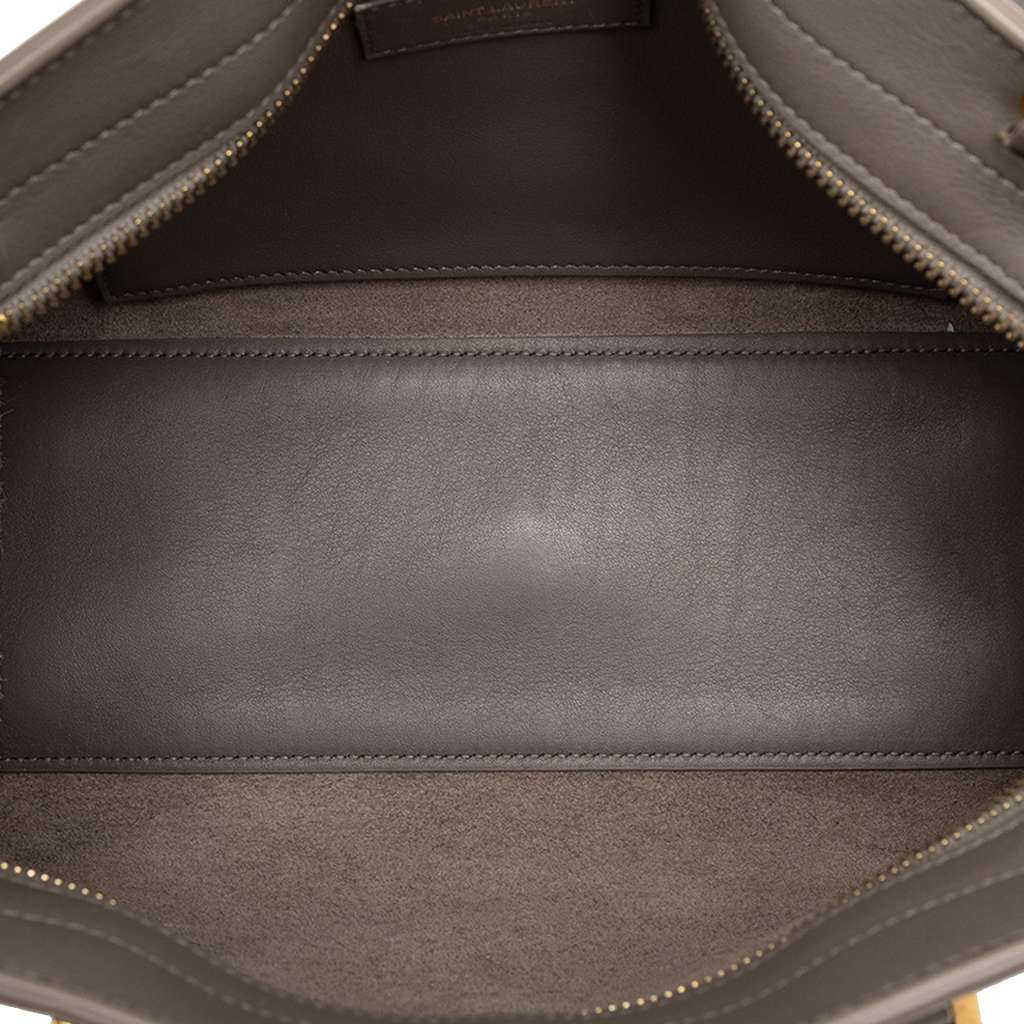 Saint Laurent Baby Leather Monogram Downtown Cabas Satchel - 4