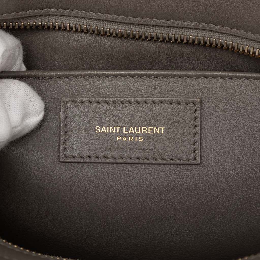 Saint Laurent Baby Leather Monogram Downtown Cabas Satchel - 5