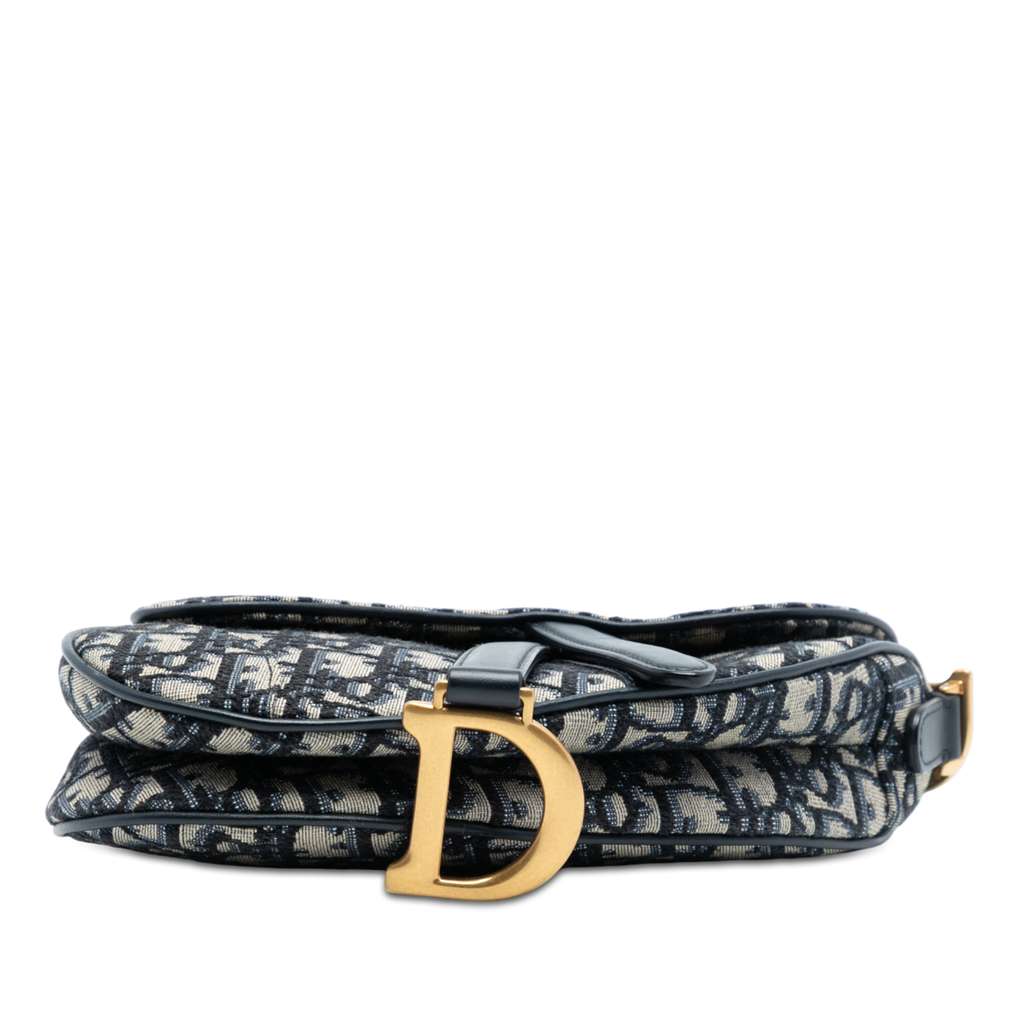 Dior Mini Oblique Canvas Saddle Bag - 3
