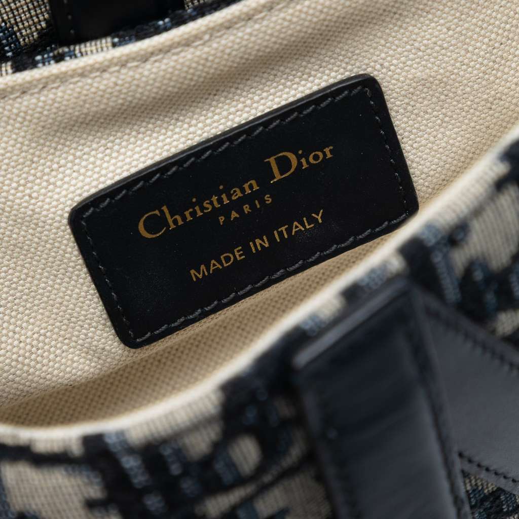 Dior Mini Oblique Canvas Saddle Bag - 4