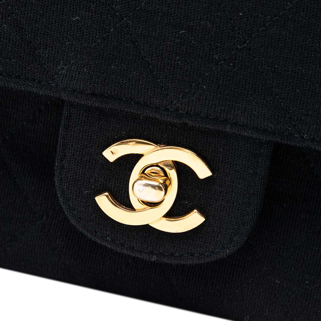 Chanel Medium Classic Jersey Double Flap - 5