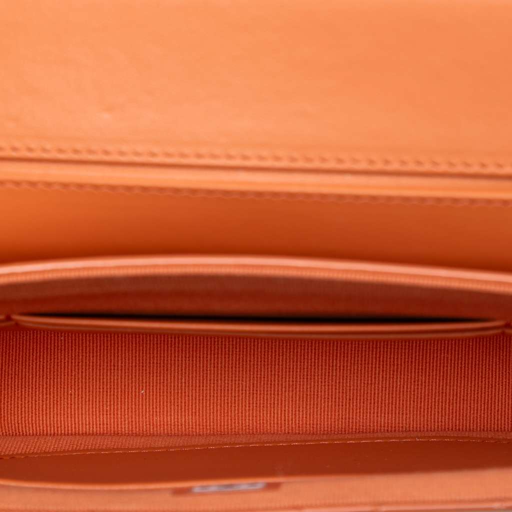 Chanel CC Quilted Patent Top Handle Phone Holder With Chain - 4