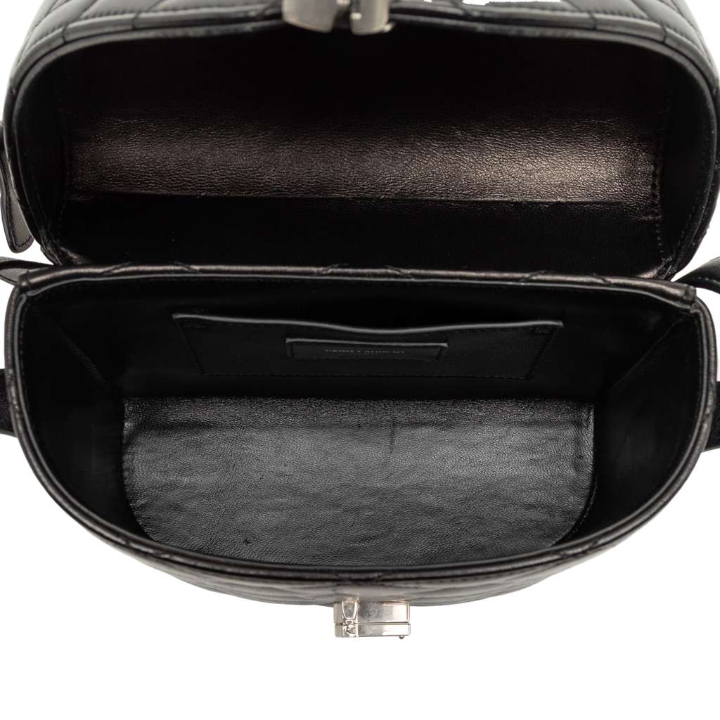 Saint Laurent Quilted Lambskin Monogram June Box Bag - 4