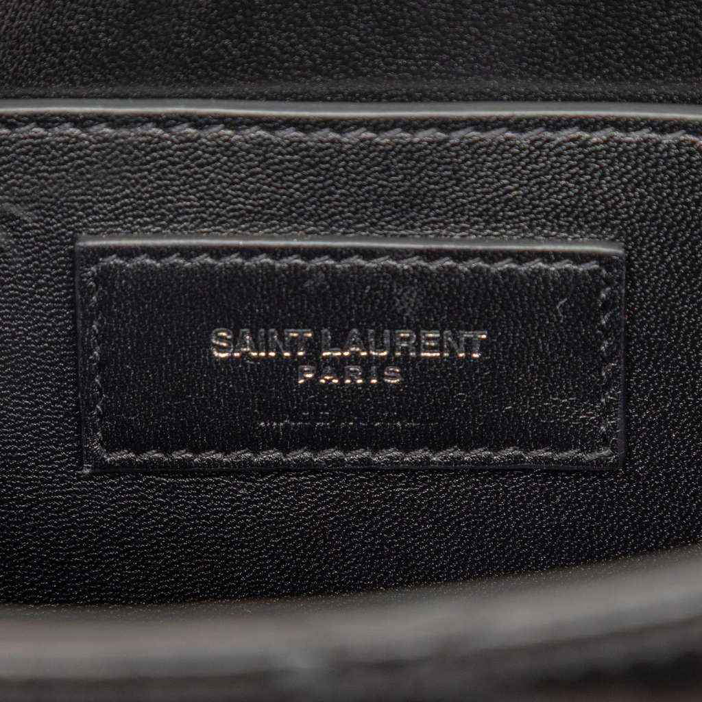 Saint Laurent Quilted Lambskin Monogram June Box Bag - 5