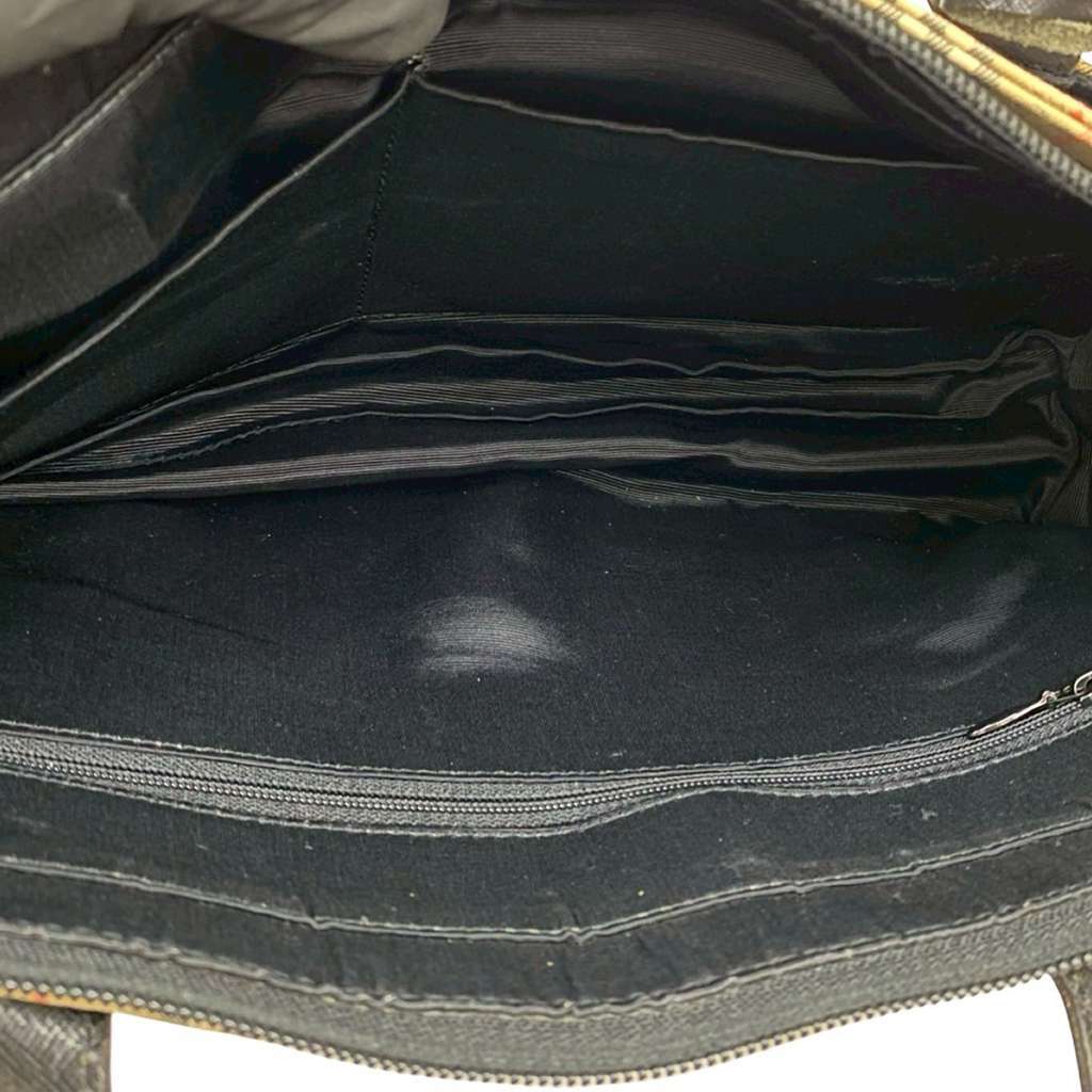 Burberry Haymarket Check Canvas Tote - 5