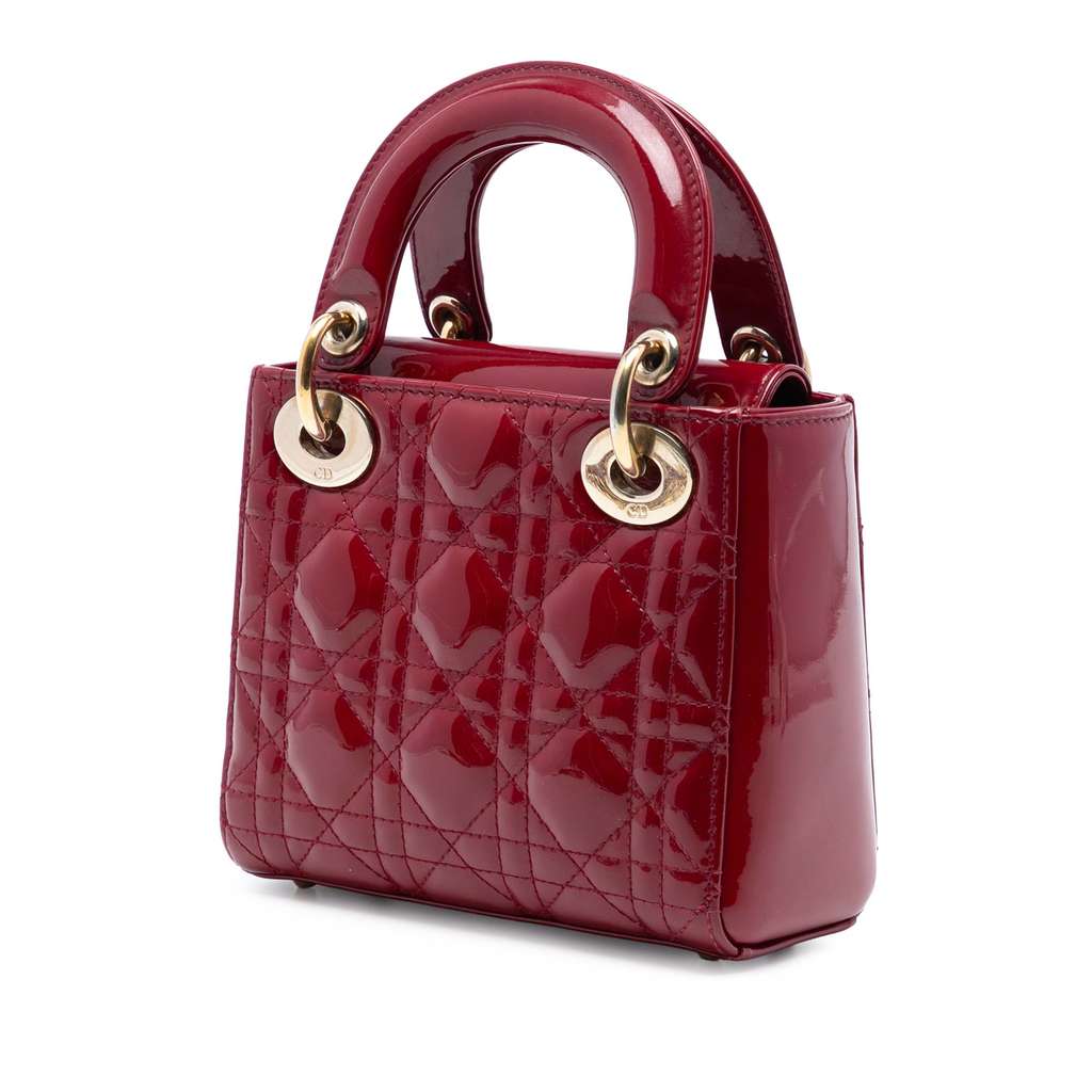 Dior Mini Patent Cannage Lady Dior - 2