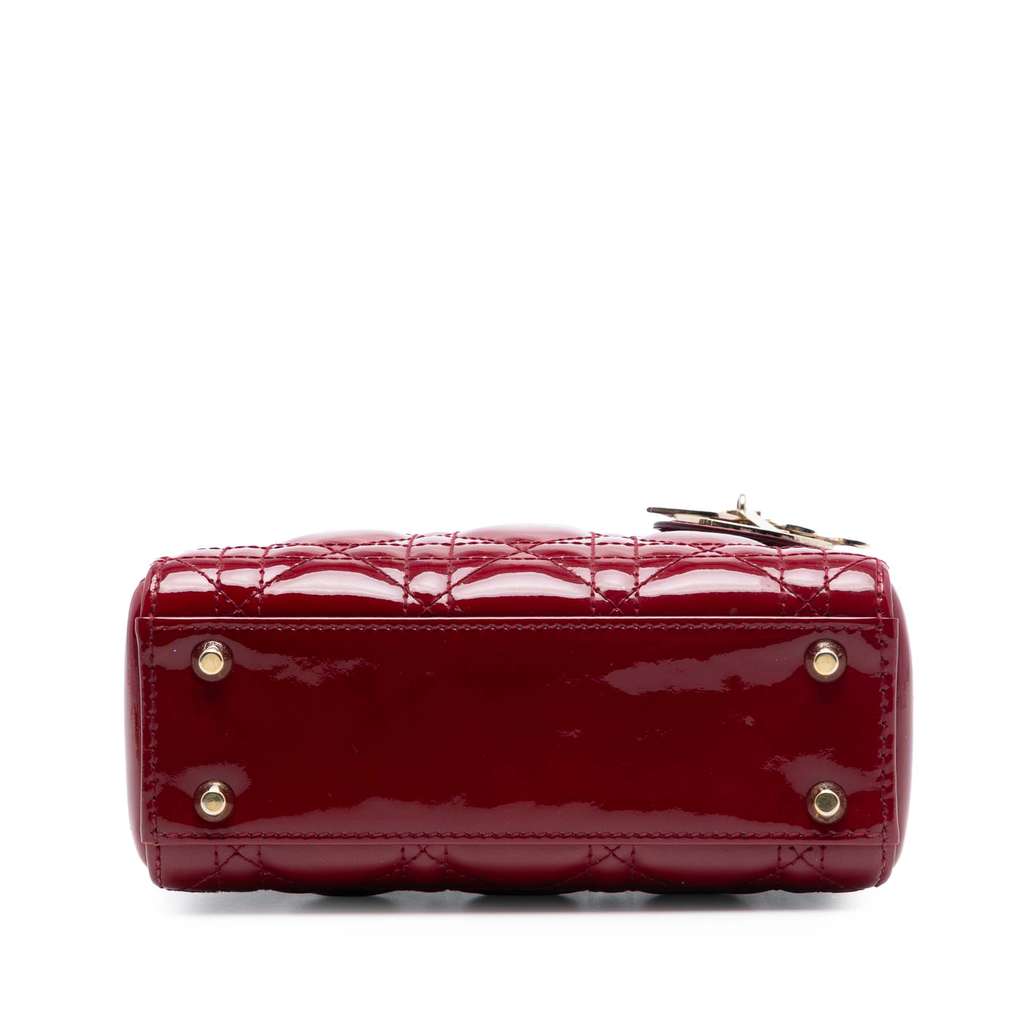Dior Mini Patent Cannage Lady Dior - 3