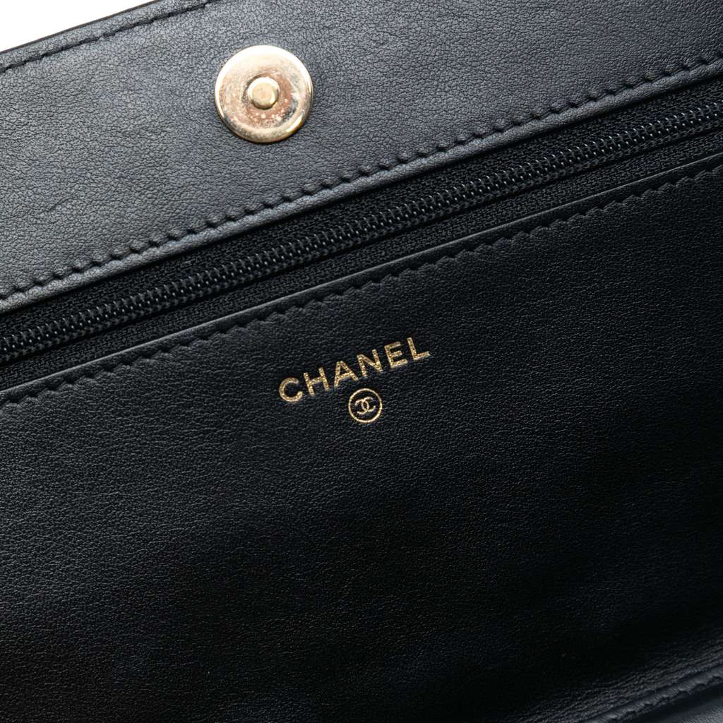 Chanel Quilted Caviar Boy Wallet on Chain - 5