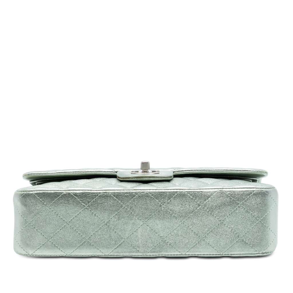 Chanel Medium Classic Metallic Lambskin Double Flap - 3