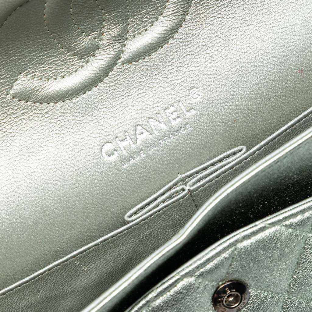 Chanel Medium Classic Metallic Lambskin Double Flap - 5