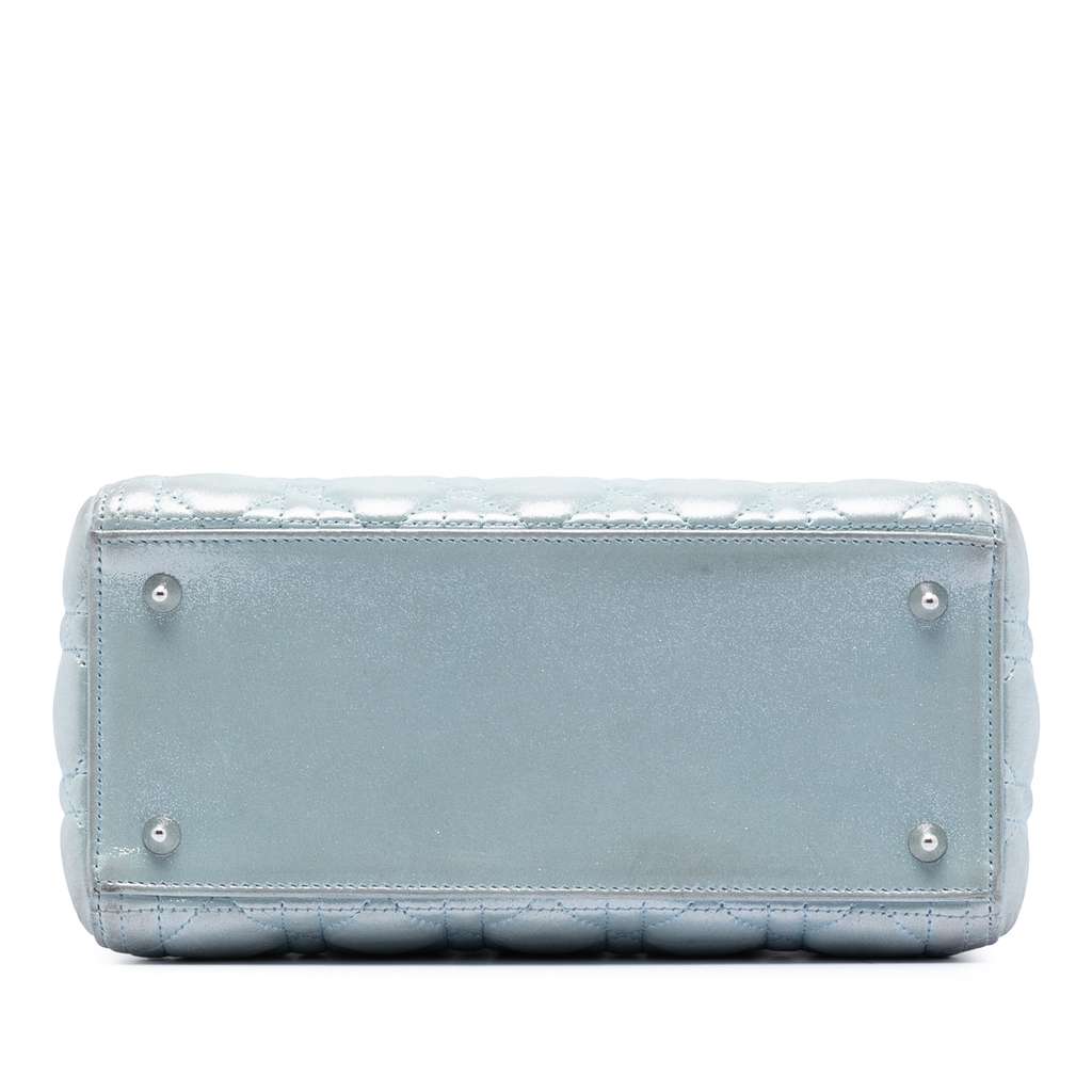 Dior Medium Iridescent Lambskin Cannage Lady Dior - 3