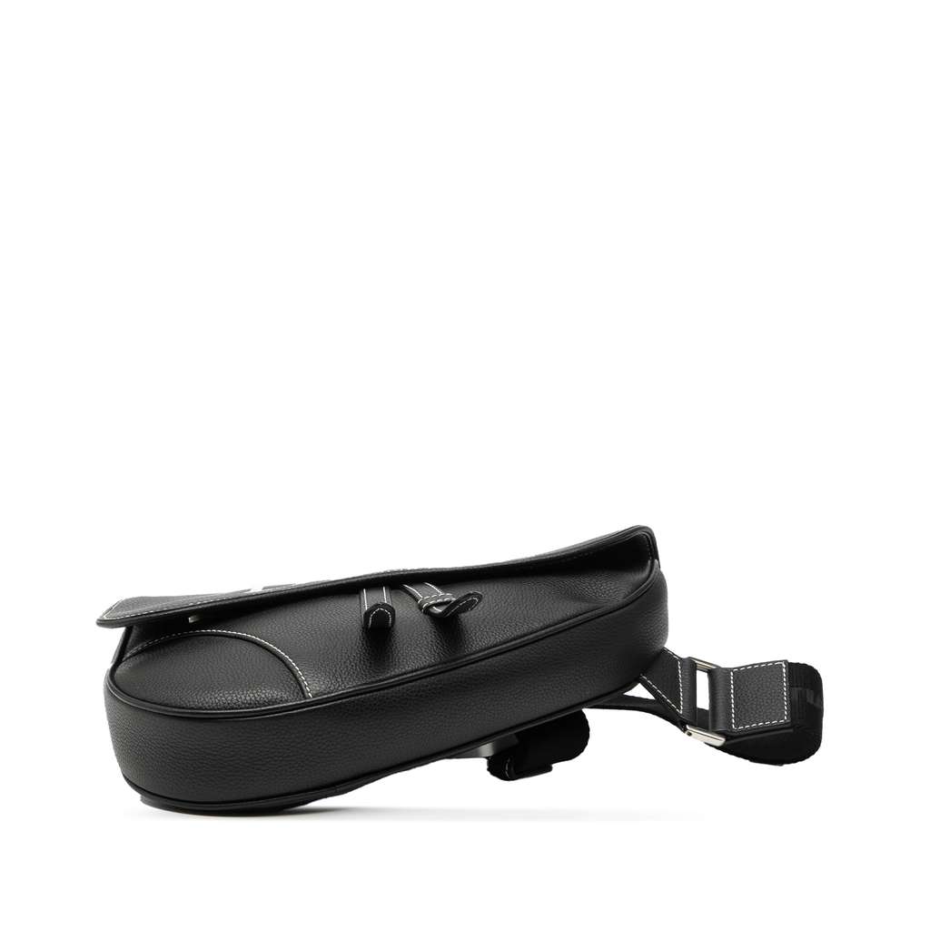 Dior Alex Foxton Grained Calfskin Saddle Bag - 3