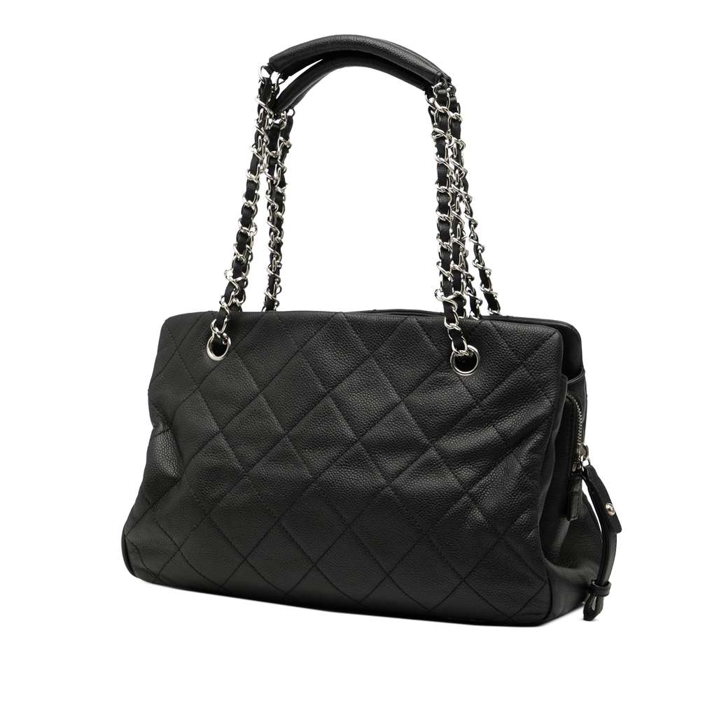 Chanel CC Quilted Caviar Soft Tote - 2