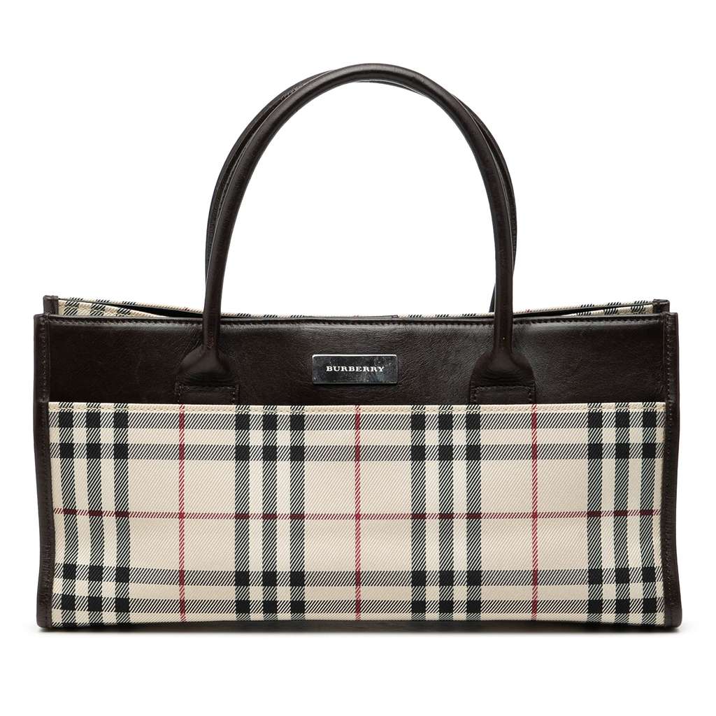 Burberry House Check Canvas Handbag