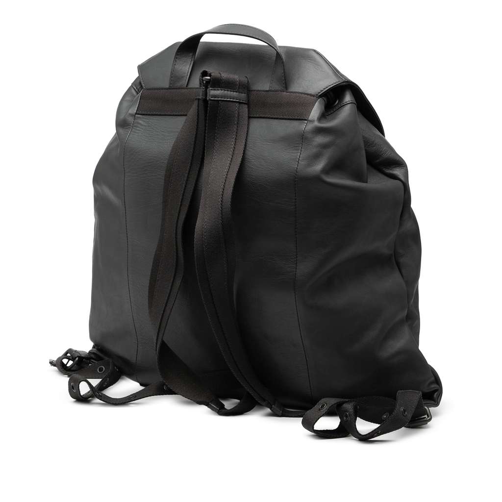 Bottega Veneta Intrecciato Trimmed Leather Drawstring Backpack - 2