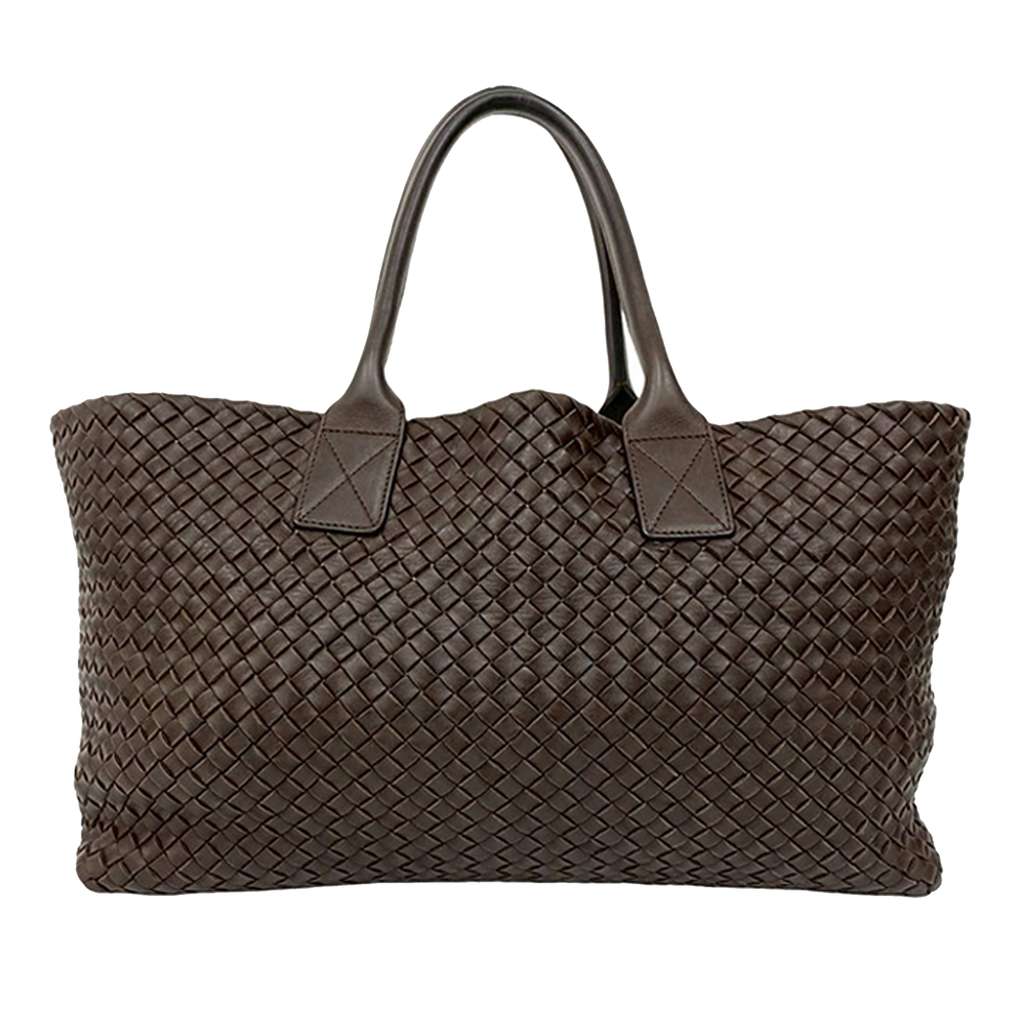 Bottega Veneta Medium Lambskin Intreccio Cabat Tote