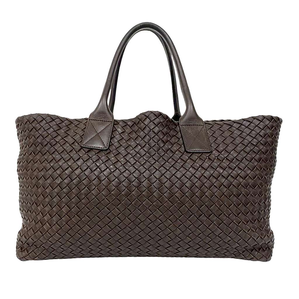 Bottega Veneta Medium Lambskin Intreccio Cabat Tote - 2