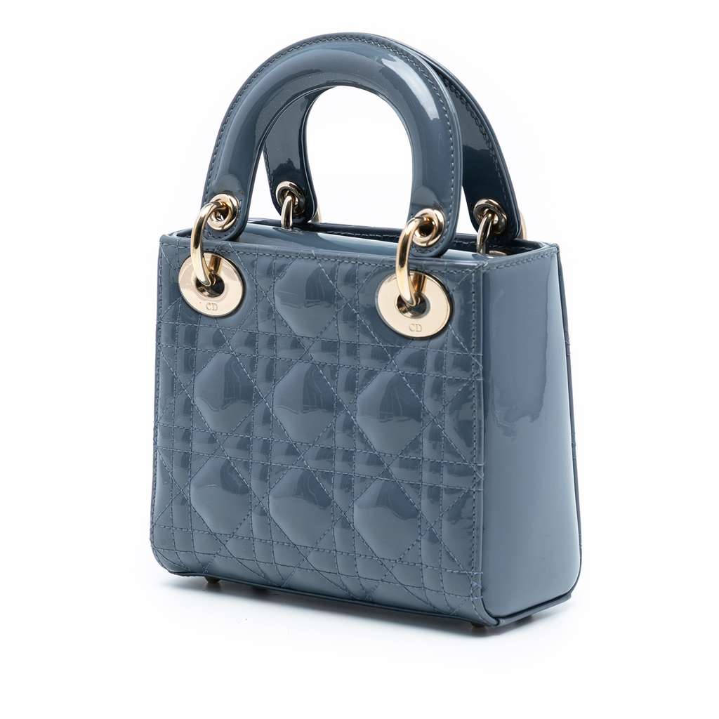 Dior Mini Patent Cannage Lady Dior - 2