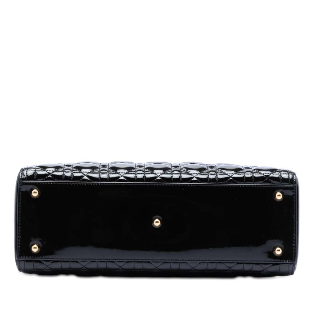 Dior Large Patent Cannage Lady Dior - 3