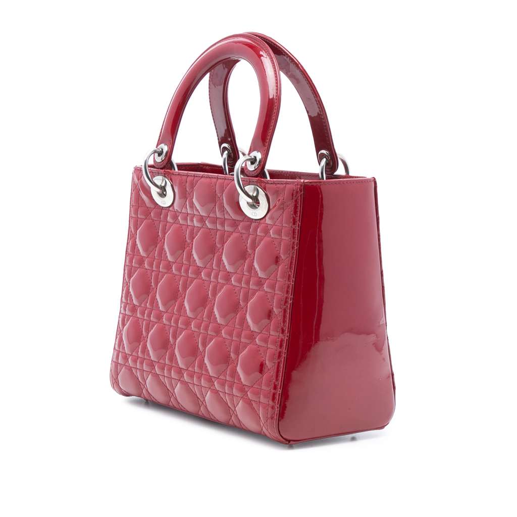 Dior Medium Patent Cannage Lady Dior - 2