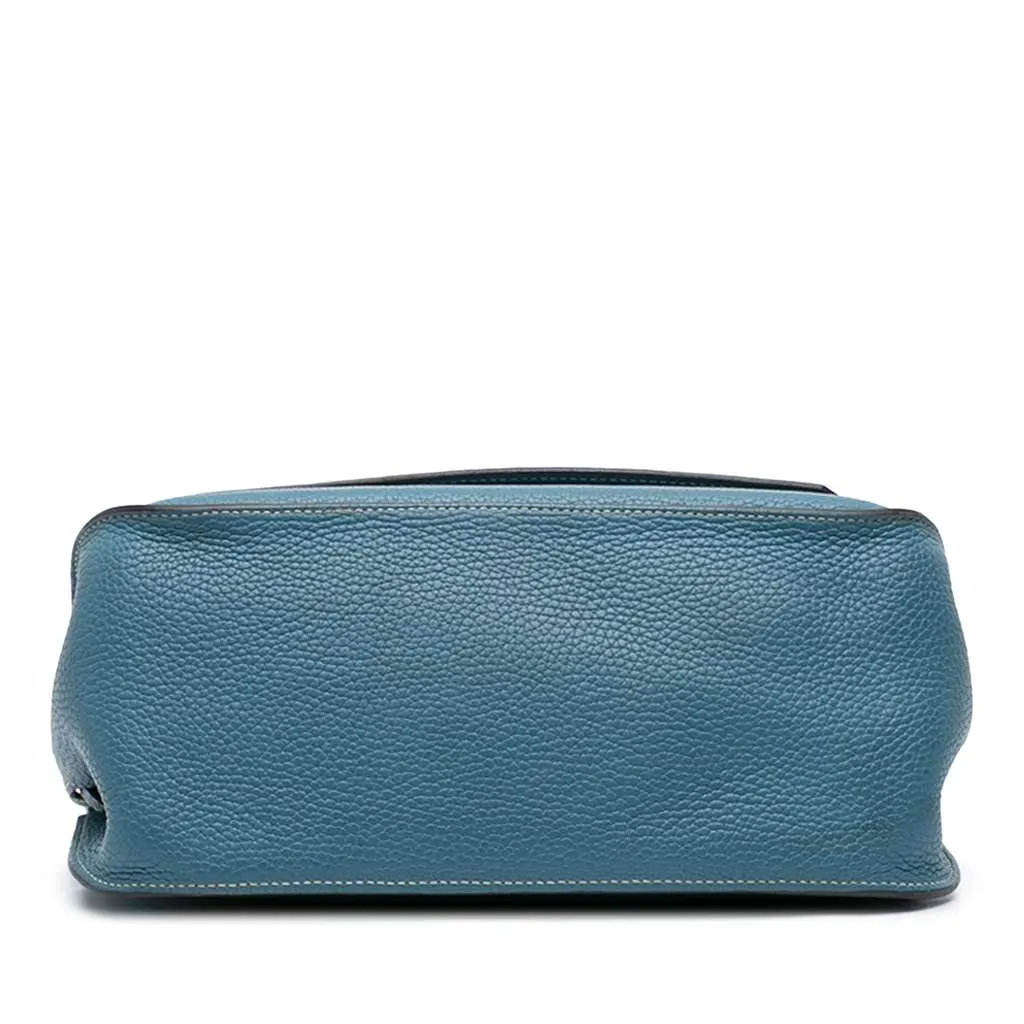 Hermès Clemence Jypsiere 28 Blue Leather Very good - Inside View