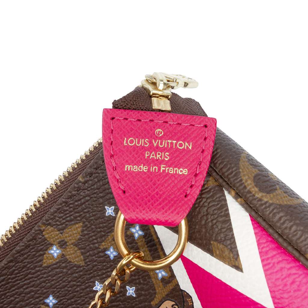 Louis Vuitton Monogram Christmas Animation Bears on Skis Mini Pochette Accessoires - 5