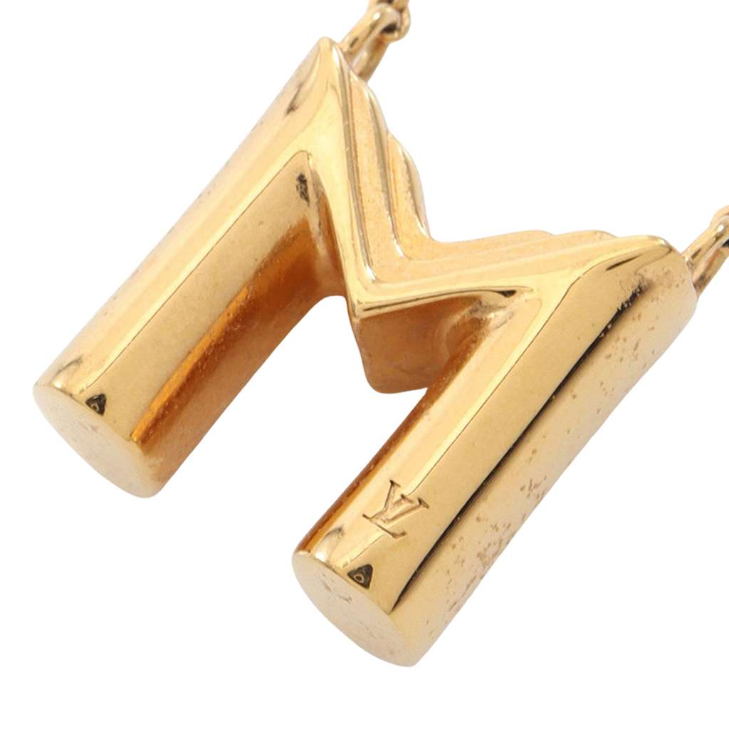 Louis Vuitton Gold Plated LV and Me Letter M Necklace - 2