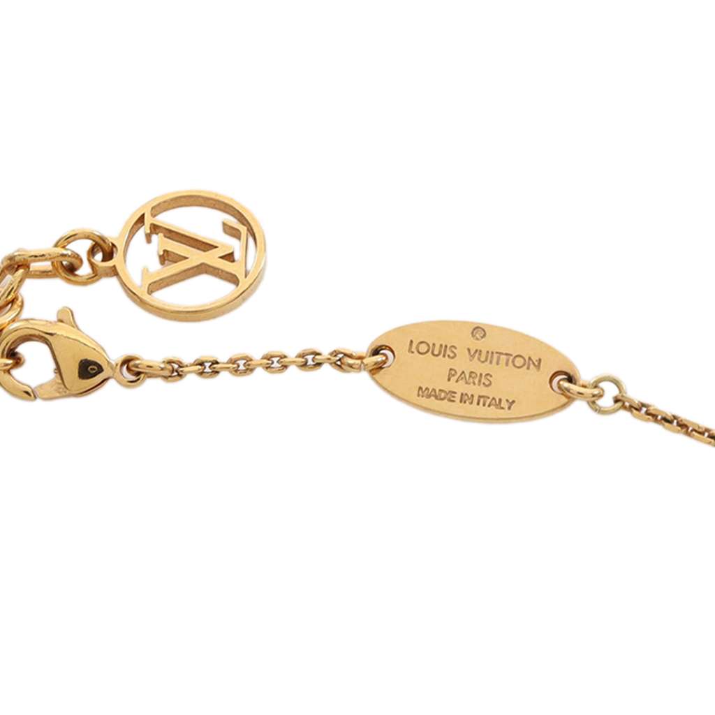 Louis Vuitton Gold Plated LV and Me Letter M Necklace - 4