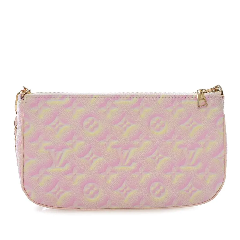 Louis Vuitton Monogram Empreinte Summer Stardust Multi Pochette Accessoires Pink Leather Good - Back View
