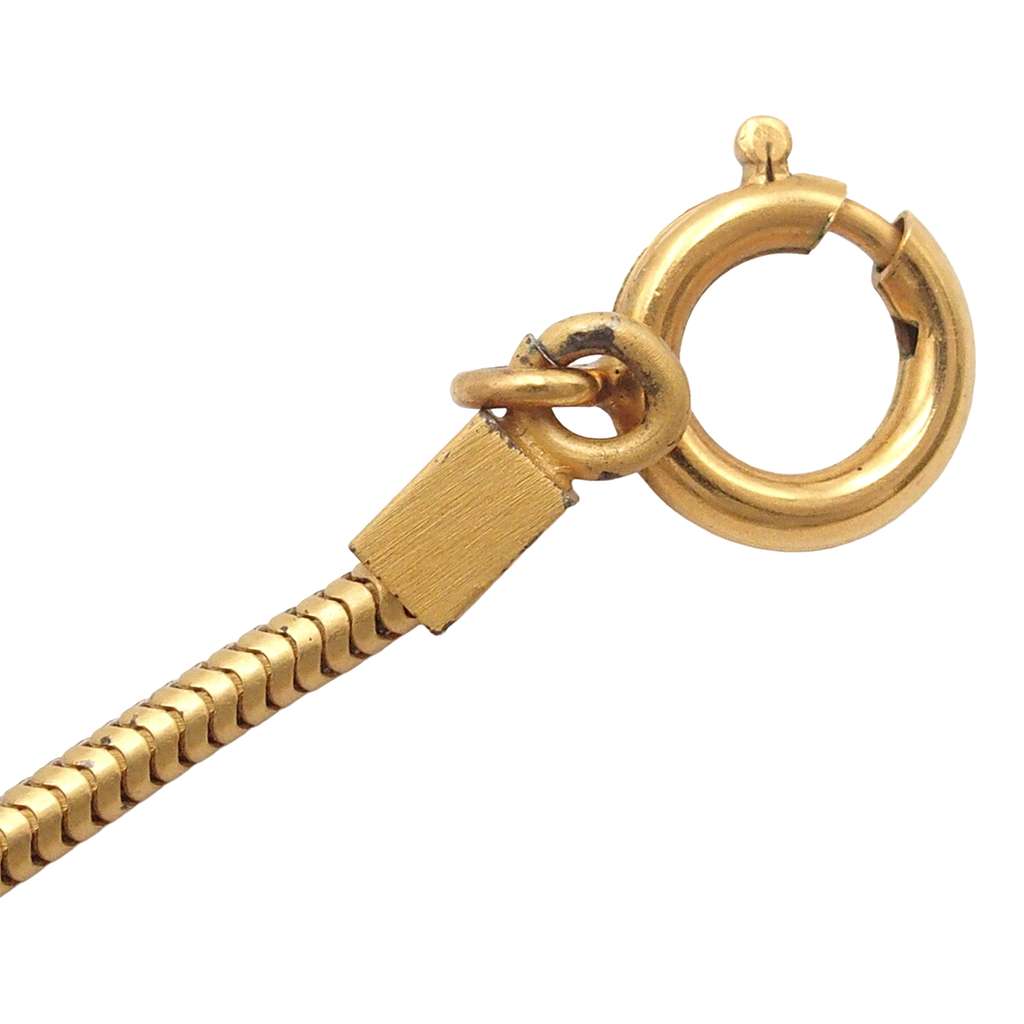 Chanel Gold Plated CC Pendant Necklace - 5