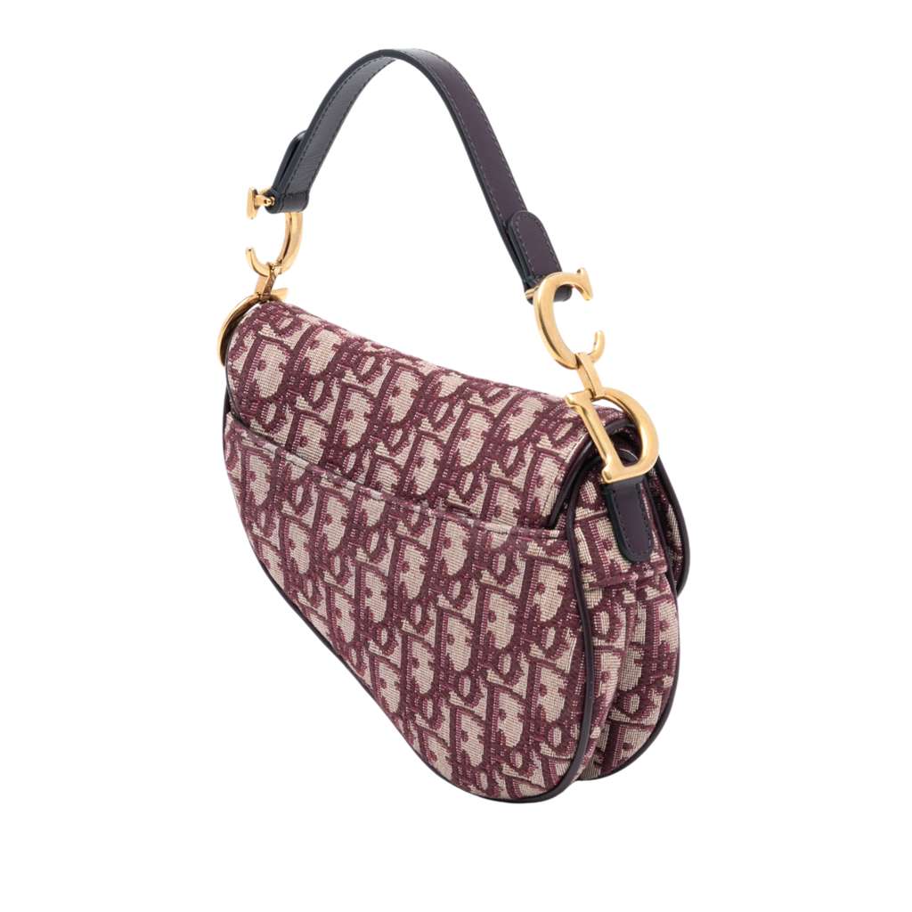 Dior Mini Oblique Canvas Saddle Bag - 2