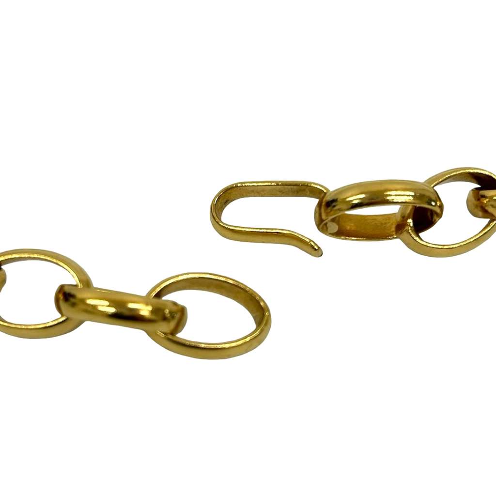 Chanel CC Gold Plated Logo Pendant Necklace - 4