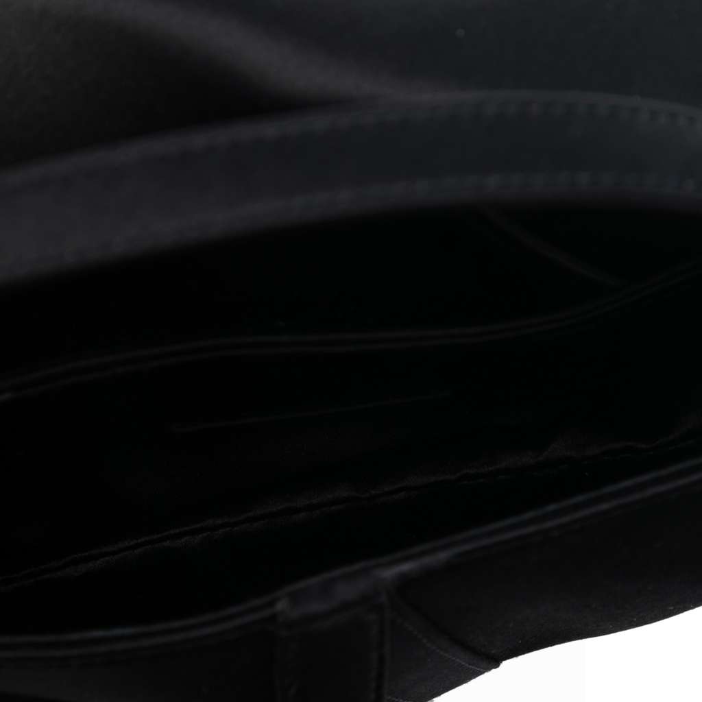 Dior Mini Satin Crystal Embellished Saddle Bag - 4