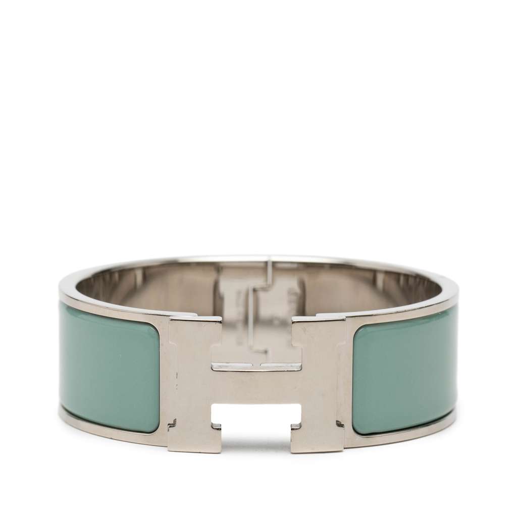 Hermès Wide Enamel Clic Clac H Bracelet PM