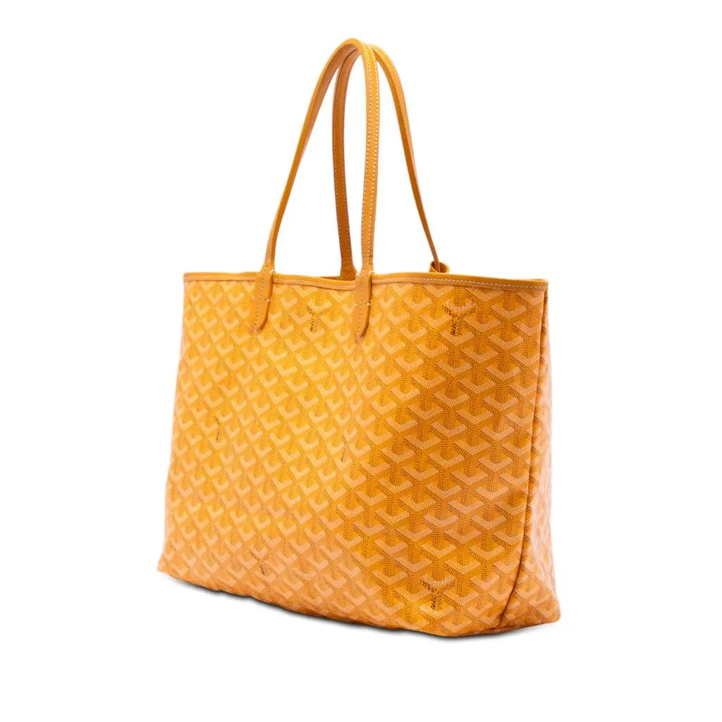 Goyard Goyardine Saint Louis PM Yellow Canvas Very good - Back View